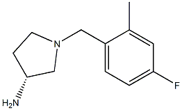 (3R)-1-(4-fluoro-2-methylbenzyl)pyrrolidin-3-amine Struktur