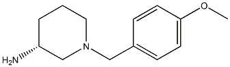 (3R)-1-(4-methoxybenzyl)piperidin-3-amine Struktur