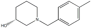 (3R)-1-(4-methylbenzyl)piperidin-3-ol Struktur