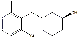 (3S)-1-(2-chloro-6-methylbenzyl)piperidin-3-ol Struktur