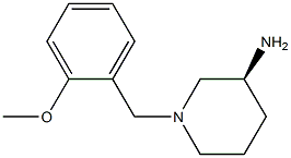 (3S)-1-(2-methoxybenzyl)piperidin-3-amine Struktur