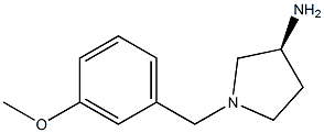 (3S)-1-(3-methoxybenzyl)pyrrolidin-3-amine Struktur