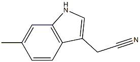 (6-methyl-1H-indol-3-yl)acetonitrile Struktur