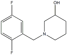 1-(2,5-difluorobenzyl)piperidin-3-ol Struktur