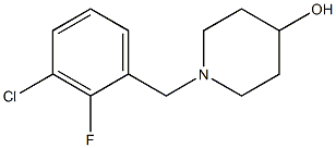 1-(3-chloro-2-fluorobenzyl)piperidin-4-ol Struktur