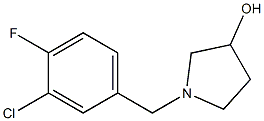 1-(3-chloro-4-fluorobenzyl)pyrrolidin-3-ol Struktur