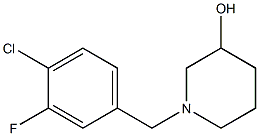 1-(4-chloro-3-fluorobenzyl)piperidin-3-ol Struktur