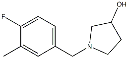 1-(4-fluoro-3-methylbenzyl)pyrrolidin-3-ol Struktur