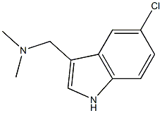 1-(5-chloro-1H-indol-3-yl)-N,N-dimethylmethanamine Struktur