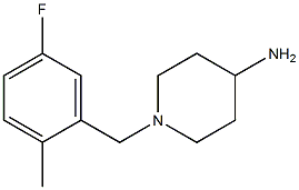 1-(5-fluoro-2-methylbenzyl)piperidin-4-amine Struktur