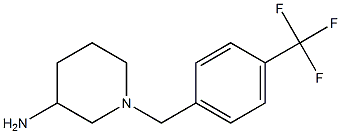 1-[4-(trifluoromethyl)benzyl]piperidin-3-amine Struktur