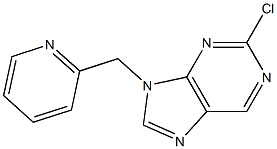 2-chloro-9-(pyridin-2-ylmethyl)-9H-purine Struktur