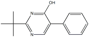 2-tert-butyl-5-phenylpyrimidin-4-ol Struktur