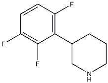 3-(2,3,6-trifluorophenyl)piperidine Struktur