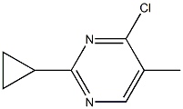 4-chloro-2-cyclopropyl-5-methylpyrimidine Struktur