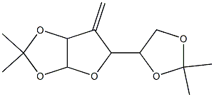 5-(2,2-Dimethyl-[1,3]dioxolan-4-yl)-2,2-dimethyl-6-methylene-tetrahydro-furo[2,3-d][1,3]dioxole Struktur