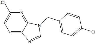 5-chloro-3-(4-chlorobenzyl)-3H-imidazo[4,5-b]pyridine Struktur