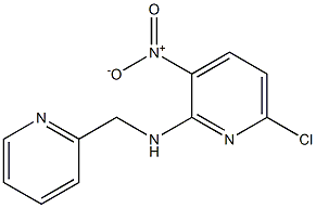 6-chloro-3-nitro-N-(pyridin-2-ylmethyl)pyridin-2-amine Struktur