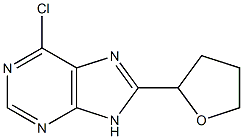 6-chloro-8-(tetrahydrofuran-2-yl)-9H-purine Struktur