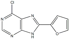 6-chloro-8-furan-2-yl-9H-purine Struktur