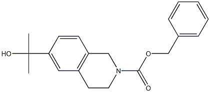 benzyl 6-(1-hydroxy-1-methylethyl)-3,4-dihydroisoquinoline-2(1H)-carboxylate Struktur