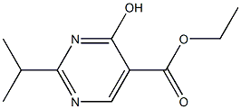 ethyl 4-hydroxy-2-(1-methylethyl)pyrimidine-5-carboxylate Struktur