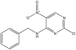 N-benzyl-2-chloro-5-nitropyrimidin-4-amine Struktur