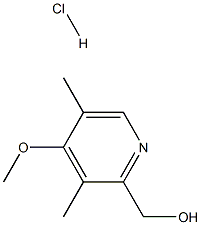 2-Hydroxymethyl-4-methoxy-3,5
dimethyl pyridine HCL Struktur