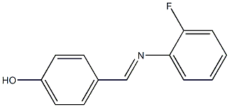 4-[[(FLUOROPHENYL)-IMINO]-METHYL]-PHENOL Struktur