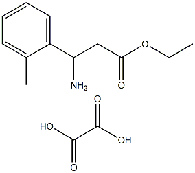 ETHYL 3-AMINO-(2-METHYLPHENYL)PROPANOATE OXALATE Struktur