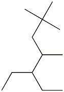 2,2,4-trimethyl-5-ethylheptane Struktur