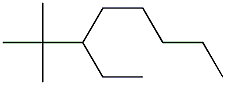 2,2-dimethyl-3-ethyloctane Struktur