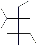 2,3,4,4-tetramethyl-3-ethylhexane Struktur