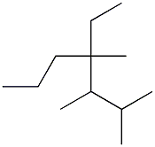 2,3,4-trimethyl-4-ethylheptane Struktur