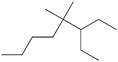 4,4-dimethyl-3-ethyloctane Struktur