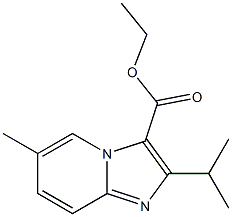 ETHYL 6-METHYL-2-(PROPAN-2-YL)IMIDAZO[1,2-A]PYRIDINE-3-CARBOXYLATE Struktur