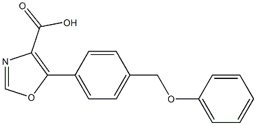 5-[4-(PHENOXYMETHYL)PHENYL]-1,3-OXAZOLE-4-CARBOXYLIC ACID Struktur