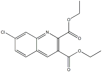 DIETHYL 7-CHLORO-2,3-QUINOLINEDICARBOXYLATE Struktur