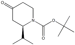 N-BOC-(2R)-2-ISOPROPYL-4-OXOPIPERIDINE Struktur