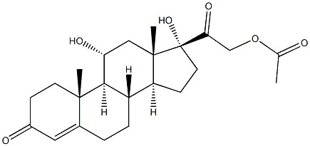 HYDROCORTISONE 21 ACETATE MICRONISED Struktur