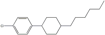 1-CHLORO-4-(4-HEXYLCYCLOHEXYL)BENZENE Struktur