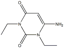 6-AMINO-1,3-DIETHYL-1H, 3H-PYRIMIDINE-2,4-DIONE Struktur