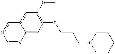 6-METHOXY-7-(3-(PIPERIDIN-1-YL)PROPOXY)QUINAZOLIN- Struktur