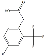 4-BROMO-2-(TRIFLUOROMETHYL)PHENYLACETIC ACID Struktur