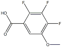 5-METHOXY-2,3,4-TRIFLUOROBENZOIC ACID Struktur