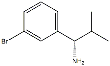 (S)-1-(3-bromophenyl)-2-methylpropan-1-amin Struktur