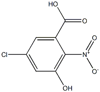 5-CHLORO-3-HYDROXY-2-NITROBENZOIC ACID Struktur