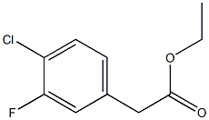 4-CHLORO-3-FLUOROPHENYLACETIC ACID ETHYL ESTER Struktur