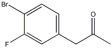 4-BROMO-3-FLUOROPHENYACETONE Struktur