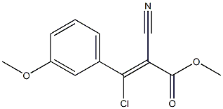 3-CHLORO-2-CYANO-3-(3-METHOXYPHENYL)-2-PROPENOICACIDMETHYLESTER Struktur